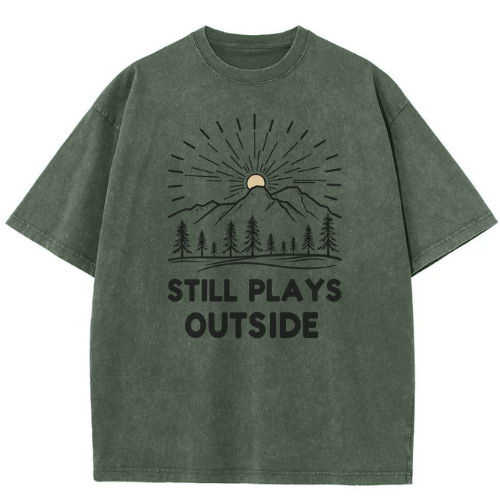 Still Plays Washed T-Shirt - Image 3